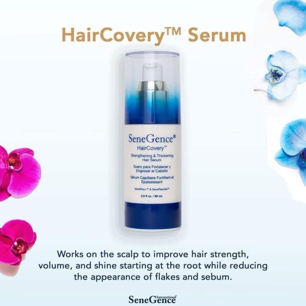 Senegence HairCovery Strengthening and Thickening Hair Serum NEW Volumizing